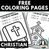 FREE Christian Easter Coloring Pages | Color by Number and