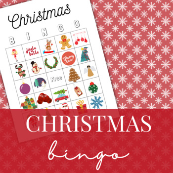 FREE Christmas Bingo Print and Go by By Paige Mariee | TpT