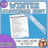Winter Break Scavenger Hunt FREEBIE - No-Prep Fun Take Hom