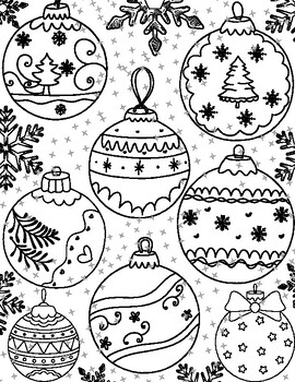 FREE Christmas Coloring Sheet by Teach Without A Doubt | TPT