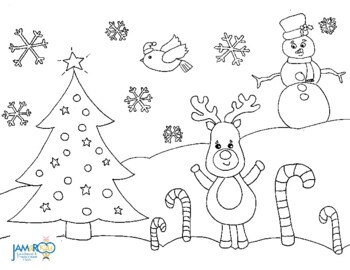 Preview of FREE Christmas Coloring Sheet