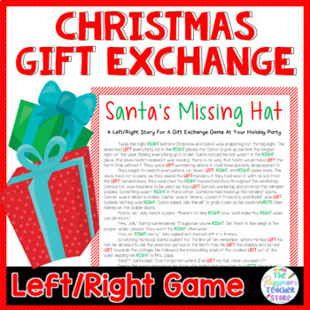 Preview of FREE Christmas Gift Exchange Game - Left Right Story - Holiday Party
