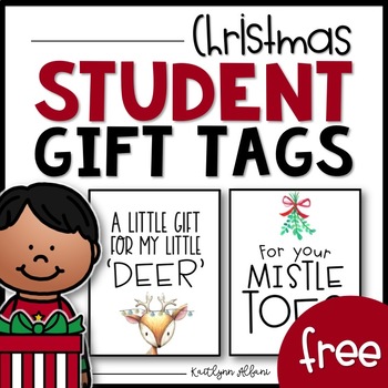 Preview of FREE Christmas Gift Tags - Students and Faculty