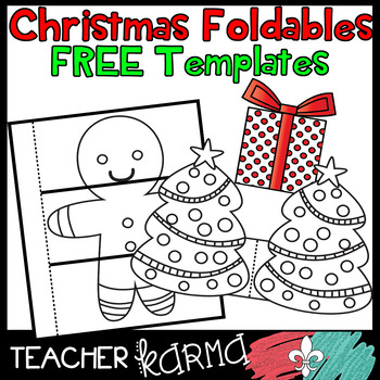 Preview of FREE Christmas & Holiday Foldables, Interactives, Flip Book Templates