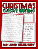 FREE Christmas Jokes Cursive Writing Worksheets for Upper 