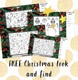 FREE Christmas Look and find!