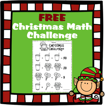 Preview of FREE Christmas Math Challenge