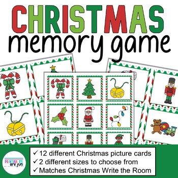 FREE Christmas Memory Game | Easy Matching Activity by Printables Are Fun