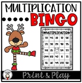 Christmas Multiplication Bingo