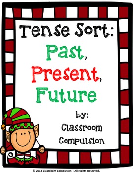 Preview of FREE Christmas Past, Present, Future Tense Sort Activity