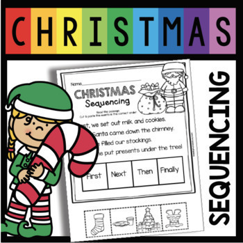 Preview of FREE Christmas Sequencing - Reading Passage with Comprehension Questions