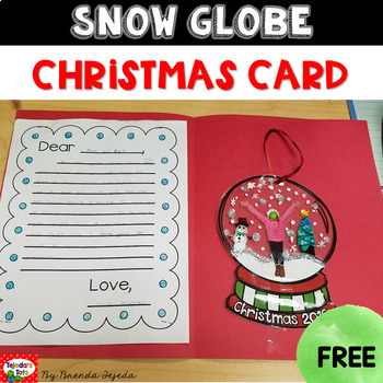 Preview of FREE Christmas Snow Globe ornament for parents