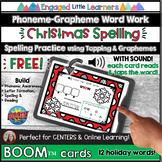 FREE Christmas Spelling Practice w/ Audio | Sound to Text 