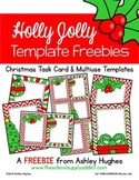 FREE Christmas Task Card Templates