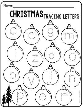 FREE Christmas Tracing Letters | Literacy & Writing Activity by Play Do ...