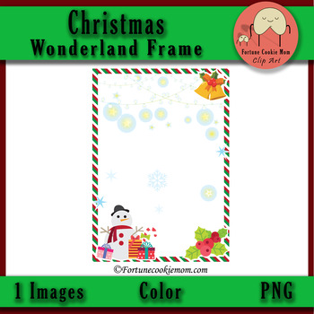 Preview of FREE Christmas Wonderland Frame