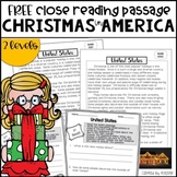 FREE Christmas in the United States - Close Reading