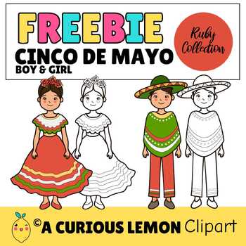 Preview of FREE | Cinco de Mayo | Clipart Set | Ruby Collection