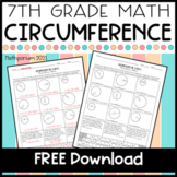 FREE Circumference Worksheet