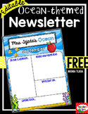 FREE Class Newsletter: EDITABLE