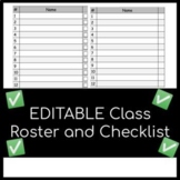 FREE Class Roster and Checklist: Completely Editable!