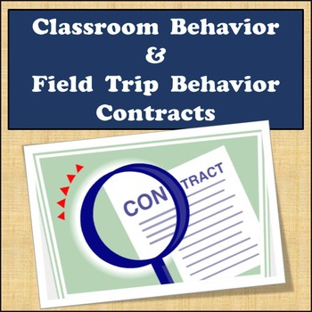 Preview of FREE - Classroom Behavior Contract - Field Trip Behavior Contract