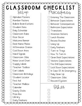 The New Teacher's Essential Checklist (With Savings!)