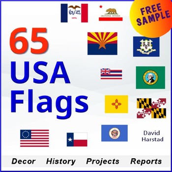 Preview of FREE - U.S. States | USA Star Spangled Banner Flag Poster