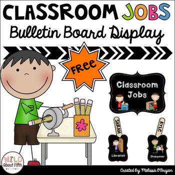 Preview of Classroom Jobs Free Bulletin Board Set