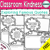 FREE Classroom Kindness with Quotes #kindnessnation #weholdthesetruths