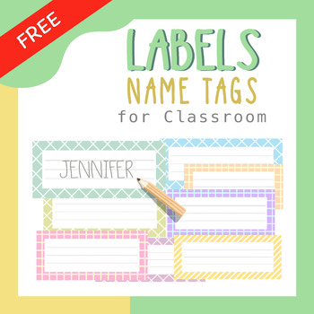 Preview of FREE Classroom Labels / Classroom Name Tags (More Than 40+ Pcs.)