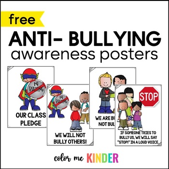 Preview of Buddies NOT Bullies Anti- Bullying Posters
