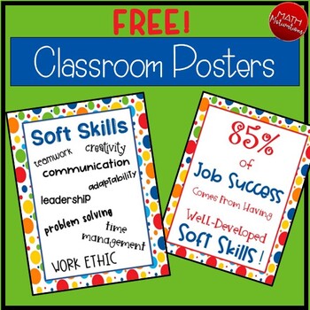 Preview of FREE! Classroom Posters: Soft Skills