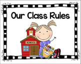 FREE Classroom Rules- color and black and white