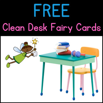 Free Clean Desk Fairy Cards By Learning Endlessly Tpt