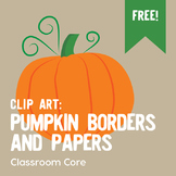 FREE Clip Art: Pumpkin Borders & Papers