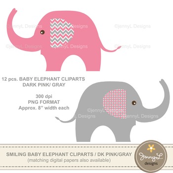 free clipart of baby elephant