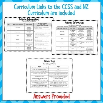 What Is Anime Reading Comprehension Passages And Questions Free Reading comprehension worksheets nz