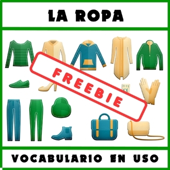 FREE Clothes in Spanish - La Ropa - Vocabulario en uso by Edu Zebra