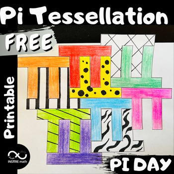 Preview of FREE Collaborative Pi Tessellation Project | PI DAY Math Activity Bulletin Board