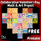 FREE Collaborative Valentine's Day Math and Art Project: O