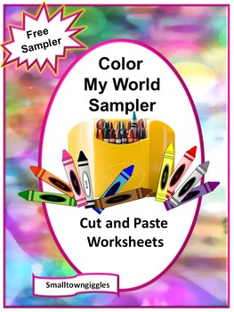 Preview of FREE-Color My World Sampler, Preschool, Autism, P-K,K, Special Education