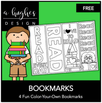 Preview of FREE Color Your Own Bookmark