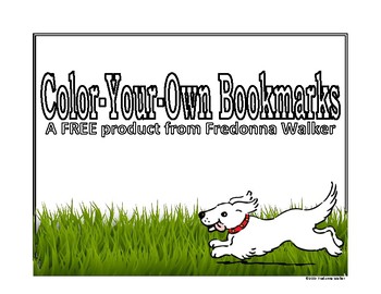 Preview of FREE Color-Your-Own Bookmarks