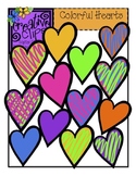 FREE Colorful Hearts {Creative Clips Digital Clipart}