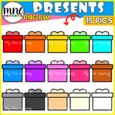Colorful Presents Christmas Clip Art