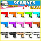 Colorful Scarves Winter Scarf Clip Art