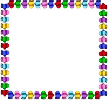 FREE Colorful Winter Mittens Border Background Powerpoint Smartboard ...