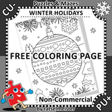 FREE Coloring Page with Decorated Ornament, Non-CU