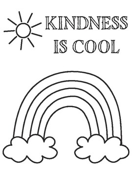 FREE Coloring Sheet, Kindness by Engage My Class | TPT